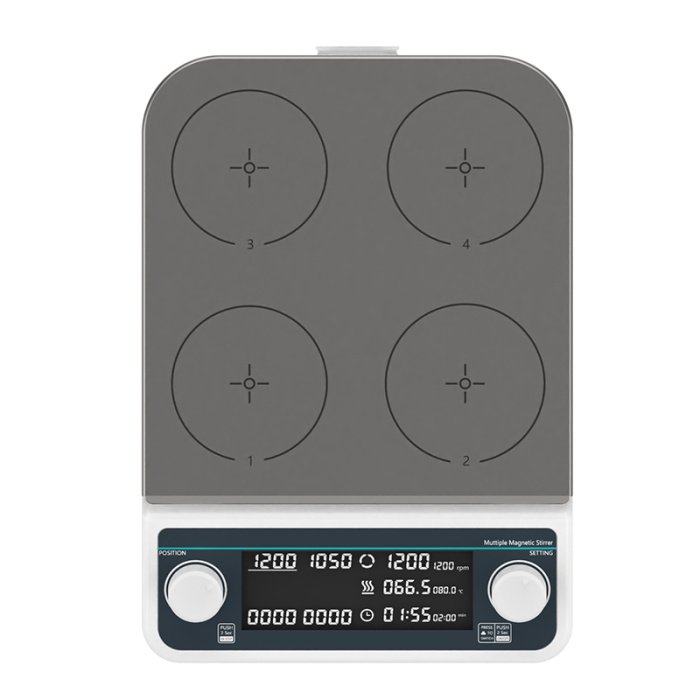 multi-position magnetic stirrer heating