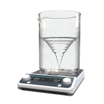 Vortex forming in a beaker of water on the stirring plate