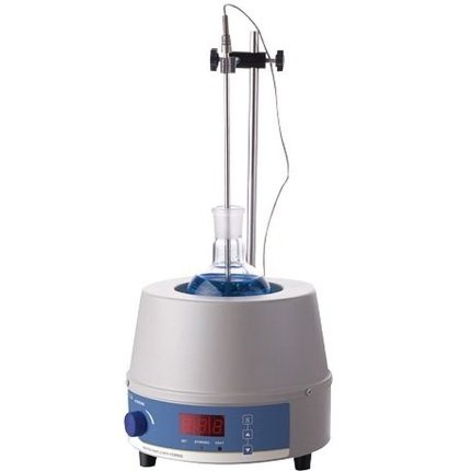 HM laboratory heating mantle with round-bottom flask