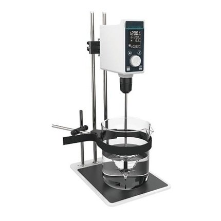 OS-50Pro overhead stirrer on stand with beaker