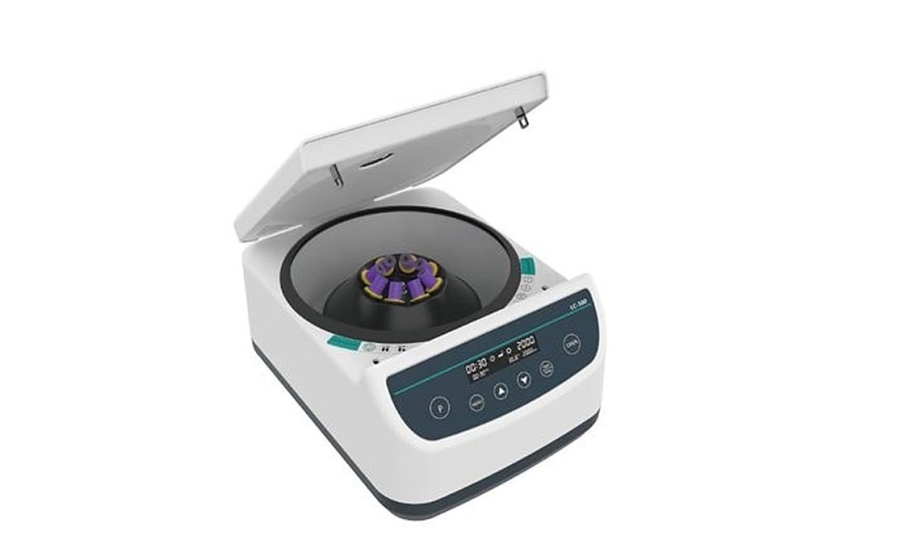 LC500-12P programmable PRP and CGF centrifuge with lid open